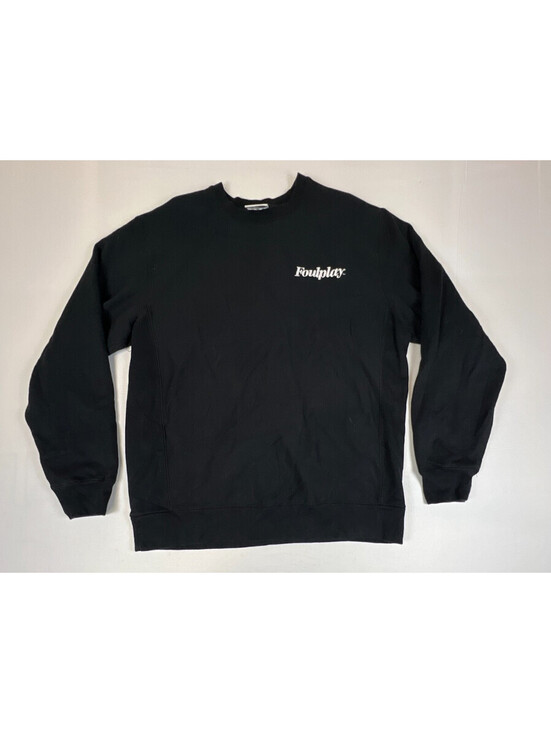 Other - Foulplay Mens XL Made In USA Heavy Weight Fleece Sweatshirt Black Graphic